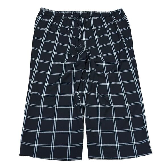 Old Navy Black & White Window Pane Wide Leg Capri Pants XLARGE - Picture 3 of 12